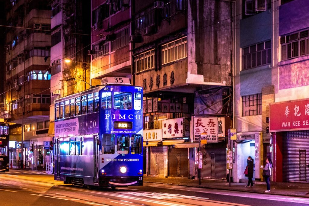 hong kong night city cityscape 4046913