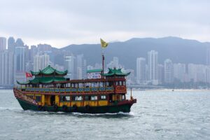 hong kong sea ship city travel 1174744